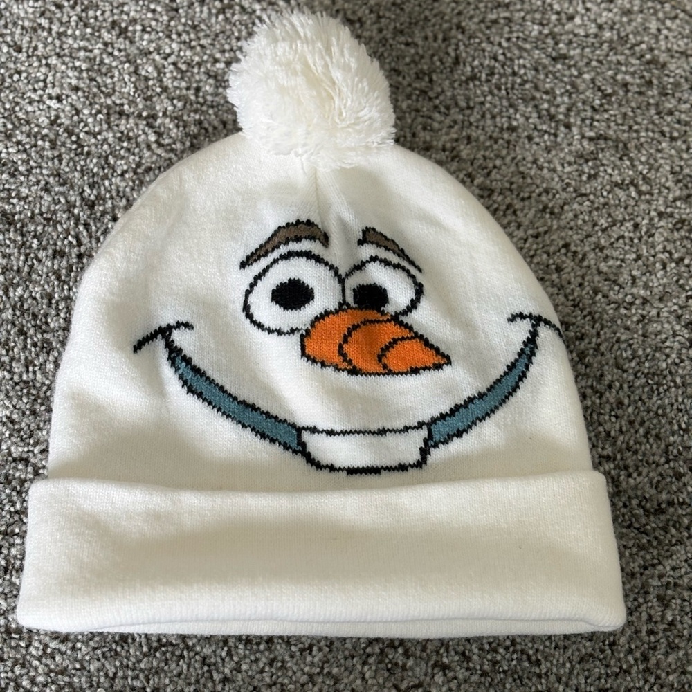 Disney’s Frozen Olaf Kids Winter Hat - White and Orange